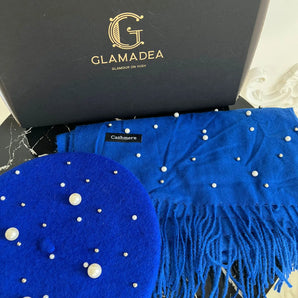 Set bereta si esarfa Dalia,  chic, cadou Craciun Glamadearo